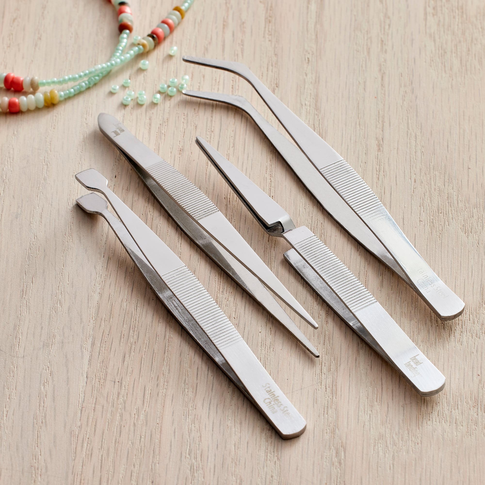 12 Pack: Tweezer Variety Pack by Bead Landing™
